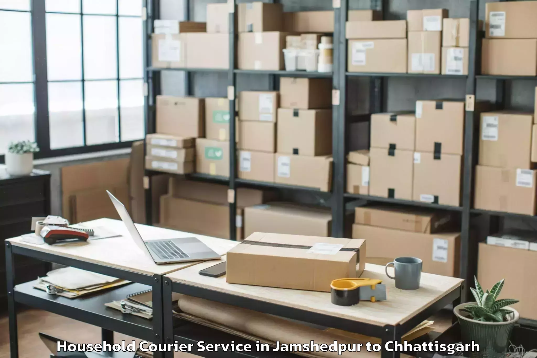 Top Jamshedpur to Dabhara Household Courier Available